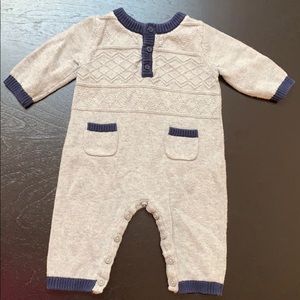 Janie and Jack Sweater Onesie (0 - 3 months)